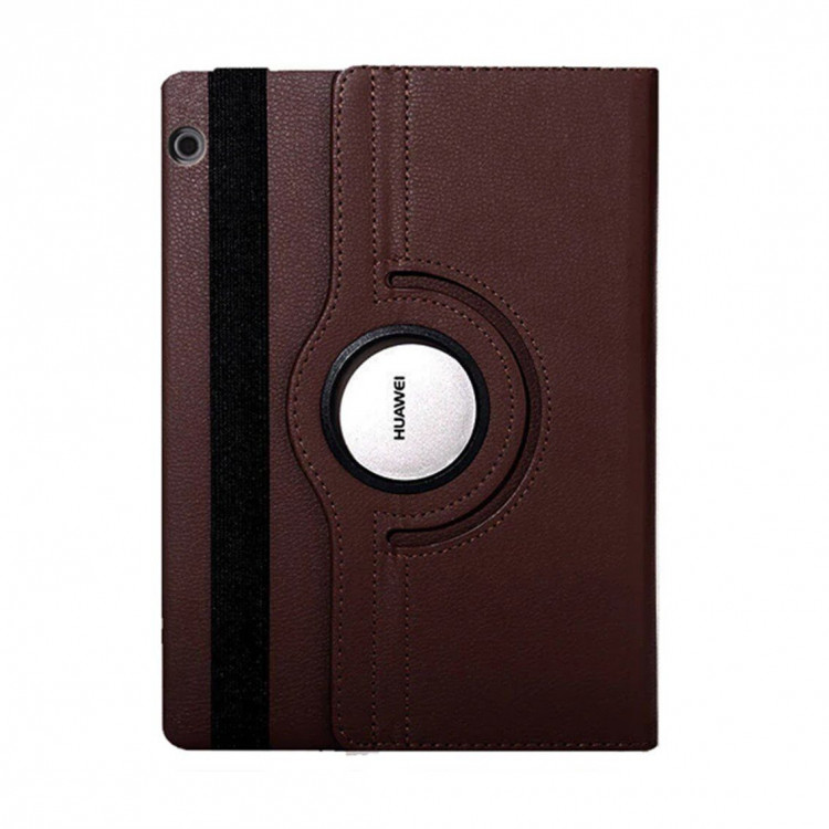 Поворотный чехол для Huawei MediaPad T5 10 (коричневый)