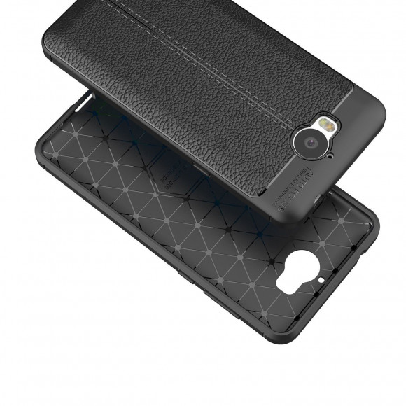 Чехол-накладка Litchi Grain для Huawei Y5 2017 / Y6 2017 (серый) Чехол-накладка Litchi Grain для Huawei Y5 2017 / Y6 2017 (серый)