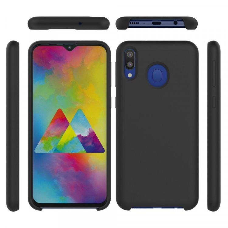 Силиконовый чехол Mobile Shell для Samsung Galaxy M20 (черный)