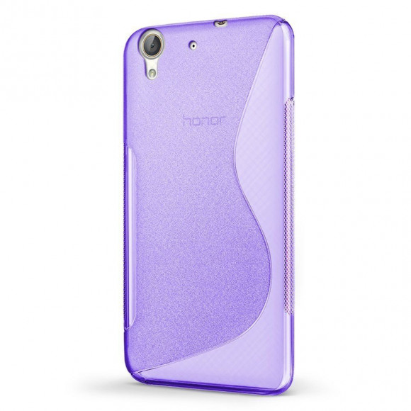 Нескользящий чехол для Huawei Y6 II (фиолетовый) Нескользящий чехол для Huawei Y6 II (фиолетовый)