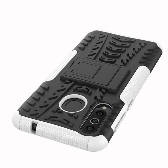 Чехол Hybrid Armor для Samsung Galaxy A8s (черный + белый)