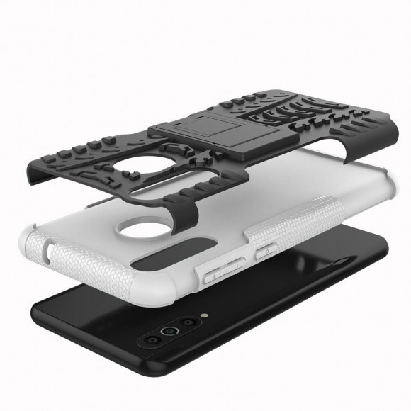 Чехол Hybrid Armor для Samsung Galaxy A8s (черный + белый)