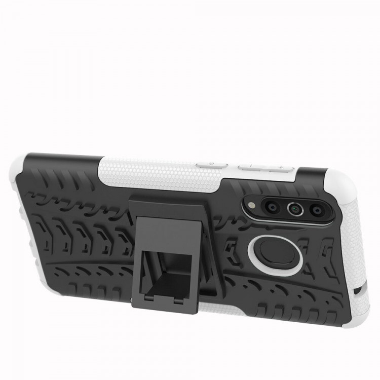 Чехол Hybrid Armor для Samsung Galaxy A8s (черный + белый)