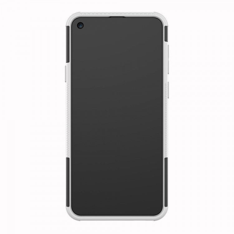 Чехол Hybrid Armor для Samsung Galaxy A8s (черный + белый)