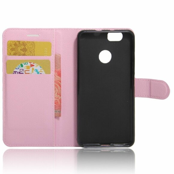 Чехол с визитницей для Huawei Nova (розовый) Чехол с визитницей для Huawei Nova (розовый)