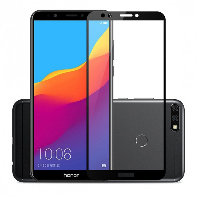 Защитное стекло 3D для Huawei Honor 7C Pro / Honor 7C (Китайская версия) / Enjoy 8 (черный)