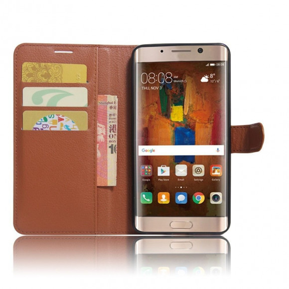 Чехол с визитницей для Huawei Mate 9 Pro (коричневый) Чехол с визитницей для Huawei Mate 9 Pro (коричневый)