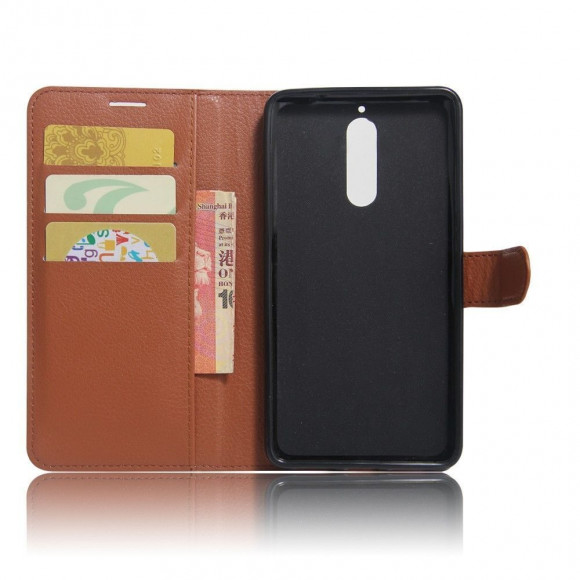 Чехол с визитницей для Huawei Mate 9 Pro (коричневый) Чехол с визитницей для Huawei Mate 9 Pro (коричневый)