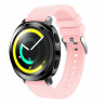 Силиконовый ремешок для Samsung Gear Sport / Gear S2 Classic / Galaxy Watch 42мм / Watch Active / Watch 3 (41мм) / Watch4 (розовый)