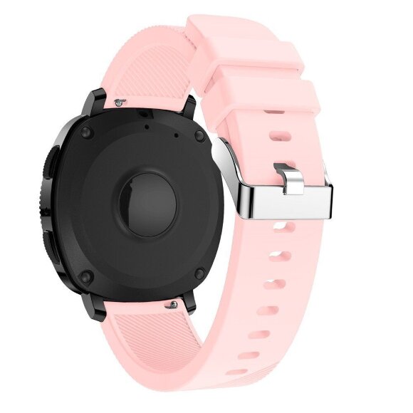 Силиконовый ремешок для Samsung Gear Sport / Gear S2 Classic / Galaxy Watch 42мм / Watch Active / Watch 3 (41мм) / Watch4 (розовый)
