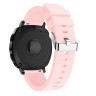 Силиконовый ремешок для Samsung Gear Sport / Gear S2 Classic / Galaxy Watch 42мм / Watch Active / Watch 3 (41мм) / Watch4 (розовый)