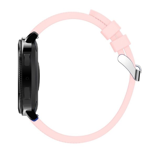 Силиконовый ремешок для Samsung Gear Sport / Gear S2 Classic / Galaxy Watch 42мм / Watch Active / Watch 3 (41мм) / Watch4 (розовый)