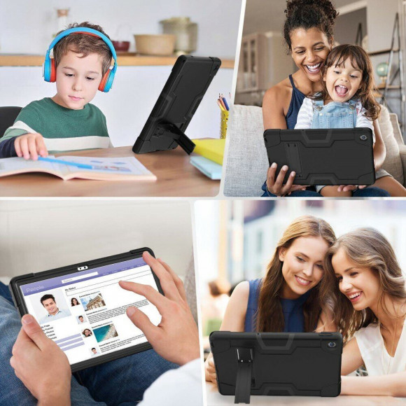 Гибридный TPU чехол для Lenovo Tab M10 Plus (Gen 3) / Lenovo Xiaoxin Pad 2022 (черный) Гибридный TPU чехол для Lenovo Tab M10 Plus (Gen 3) / Lenovo Xiaoxin Pad 2022 (черный)