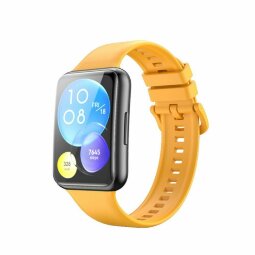 Силиконовый ремешок для Huawei Watch Fit 2 (желтый)