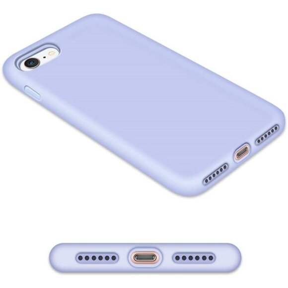 Силиконовый чехол Mobile Shell для iPhone 8 / iPhone 7 / iPhone SE (2020) / iPhone SE (2022) (фиолетовый) Силиконовый чехол Mobile Shell для iPhone 8 / iPhone 7 / iPhone SE (2020) / iPhone SE (2022) (фиолетовый)