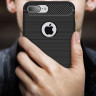 Чехол - накладка Carbon Fibre для iPhone 7 Plus / iPhone 8 Plus (красный)