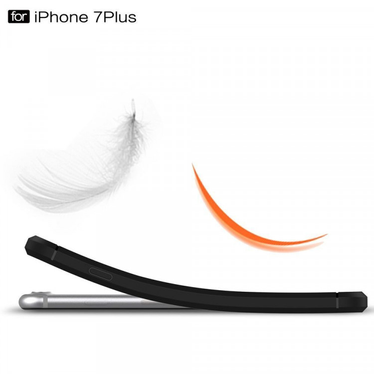 Чехол - накладка Carbon Fibre для iPhone 7 Plus / iPhone 8 Plus (красный)