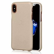 Кожаная накладка LENUO для iPhone X / ХS (золотой) Кожаная накладка LENUO для iPhone X / ХS (золотой)