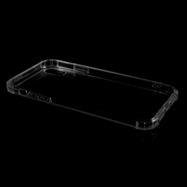 Силиконовый чехол с усиленными бортиками для iPhone XR (прозрачный)