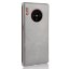 Кожаная накладка-чехол для Huawei Mate 30 Pro (серый)