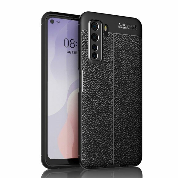 Чехол-накладка Litchi Grain для Honor 30S (CDY-NX9A) (черный) Чехол-накладка Litchi Grain для Honor 30S (CDY-NX9A) (черный)