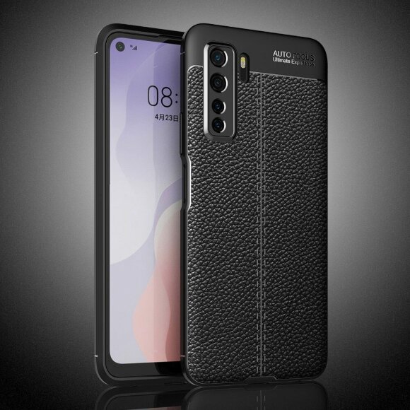 Чехол-накладка Litchi Grain для Honor 30S (CDY-NX9A) (черный) Чехол-накладка Litchi Grain для Honor 30S (CDY-NX9A) (черный)