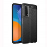 Чехол-накладка Litchi Grain для Huawei P smart 2021 (черный)