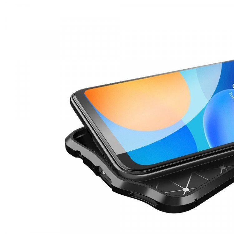 Чехол-накладка Litchi Grain для Huawei P smart 2021 (черный)