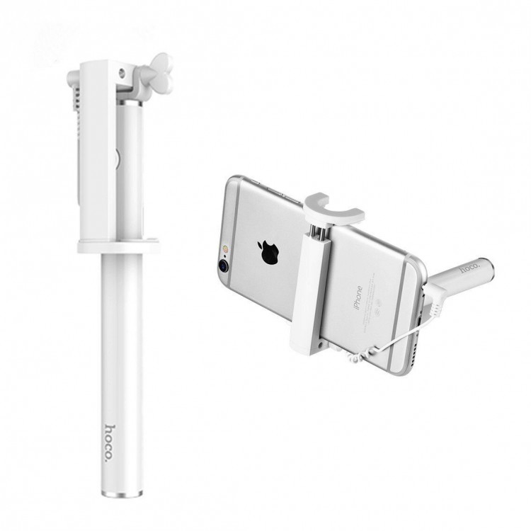 Монопод для Селфи Hoco Neoteric (белый)