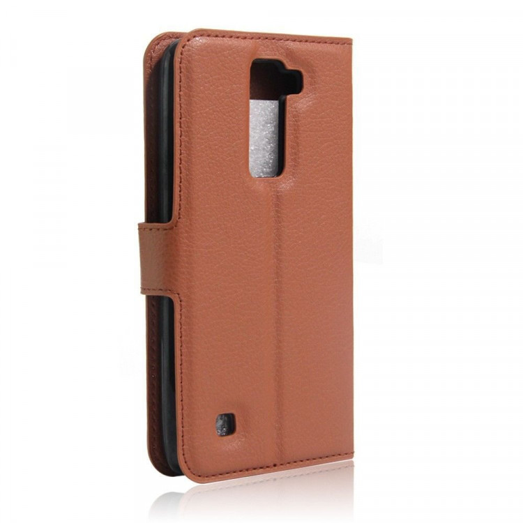 Чехол с визитницей для LG K8 K350E (коричневый)