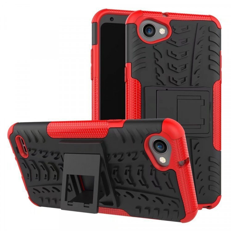 Чехол Hybrid Armor для LG Q6 / LG Q6a / LG Q6+ (черный + красный)