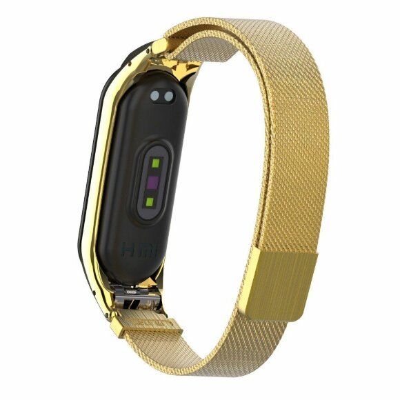 Сетчатый браслет для Xiaomi Mi Band 4 (золотой) Сетчатый браслет для Xiaomi Mi Band 4 (золотой)