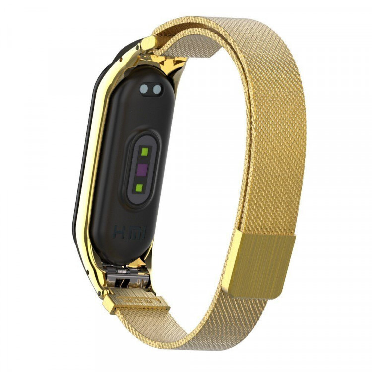 Сетчатый браслет для Xiaomi Mi Band 4 (золотой)