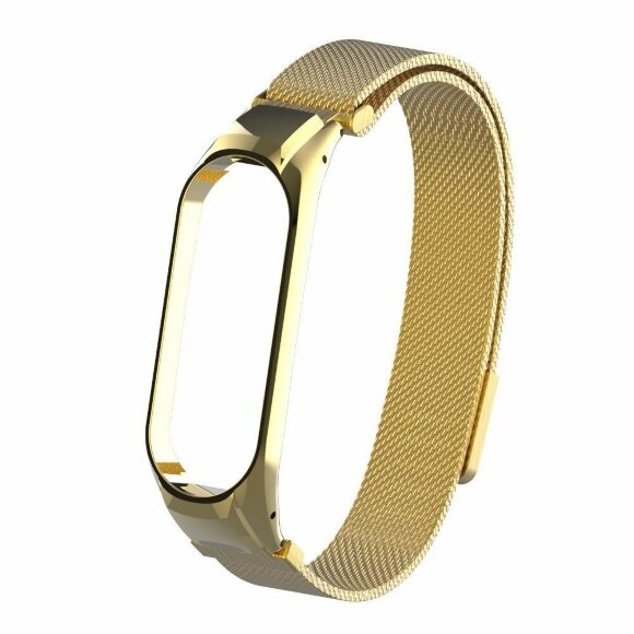 Сетчатый браслет для Xiaomi Mi Band 4 (золотой) Сетчатый браслет для Xiaomi Mi Band 4 (золотой)
