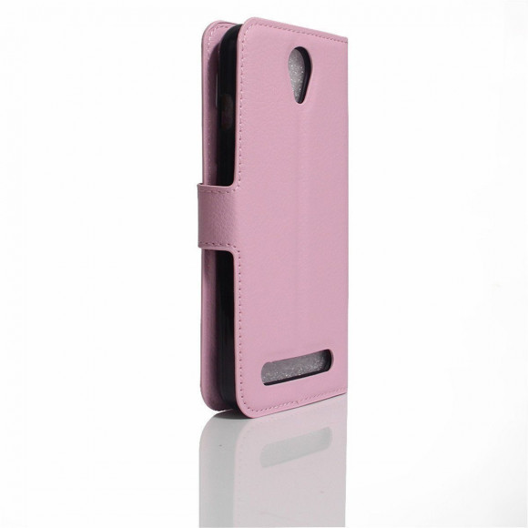Чехол с визитницей для Lenovo Vibe C2 Power (розовый) Чехол с визитницей для Lenovo Vibe C2 Power (розовый)