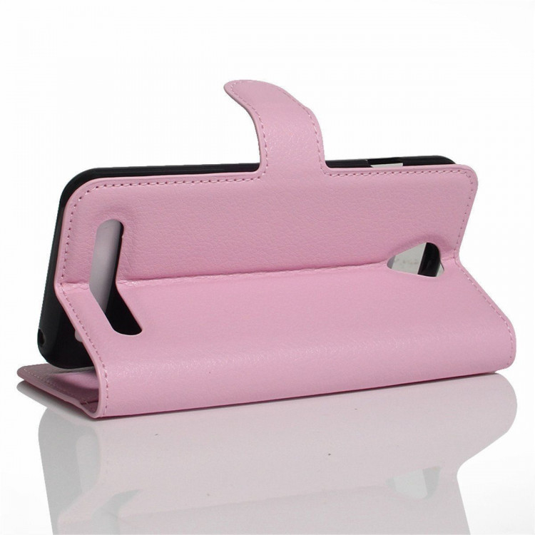 Чехол с визитницей для Lenovo Vibe C2 Power (розовый)