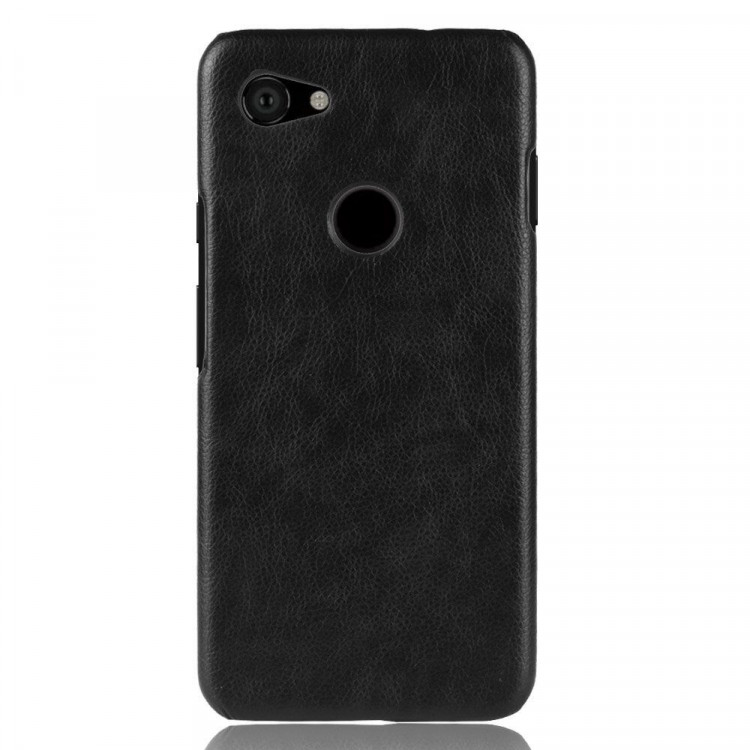 Кожаная накладка-чехол для Google Pixel 3a XL (черный)