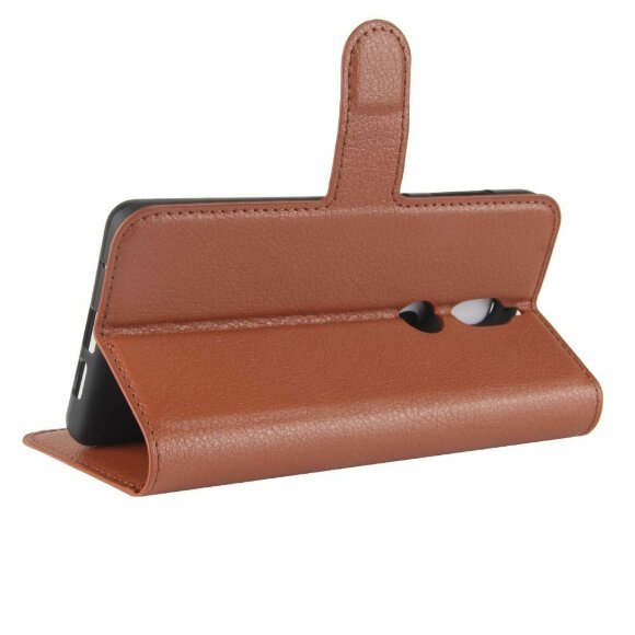 Чехол с визитницей для Nokia 7 (коричневый)