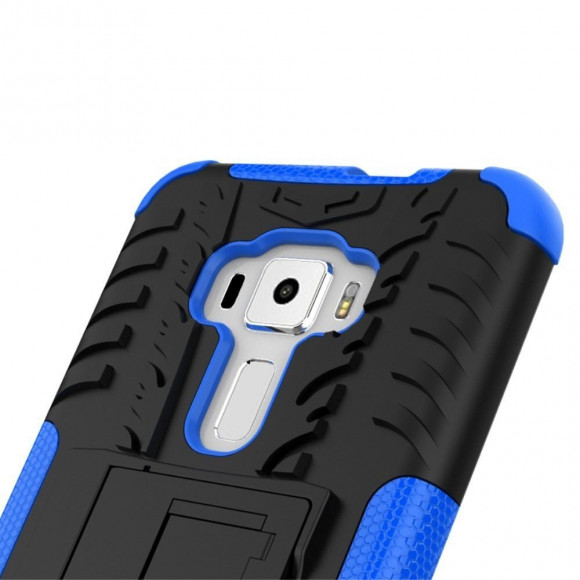 Чехол Hybrid Armor для ASUS Zenfone 3 ZE552KL (черный + голубой)