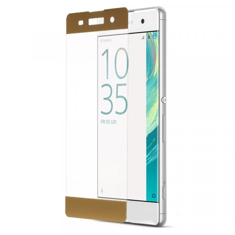 3D - Защитное стекло для Sony Xperia XA (золотой)