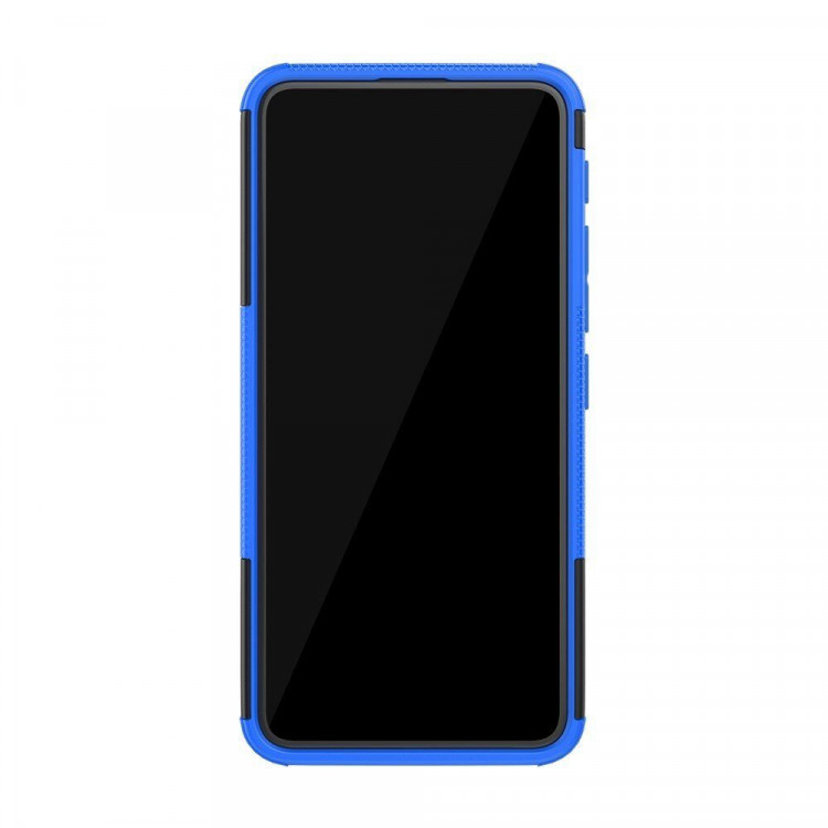 Чехол Hybrid Armor для Asus Zenfone 6 ZS630KL (черный + голубой)