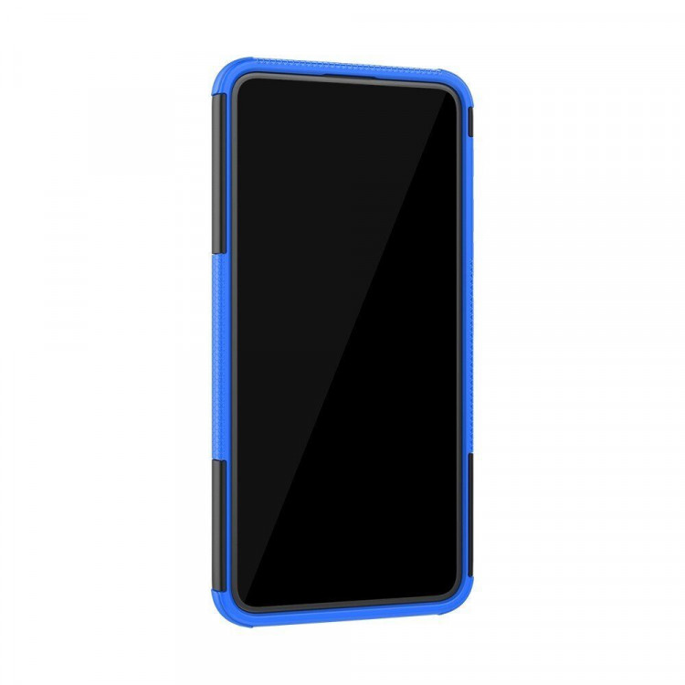 Чехол Hybrid Armor для Asus Zenfone 6 ZS630KL (черный + голубой)