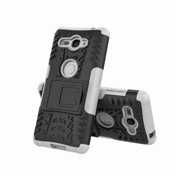 Чехол Hybrid Armor для Sony Xperia XZ2 Compact (черный + белый) Чехол Hybrid Armor для Sony Xperia XZ2 Compact (черный + белый)