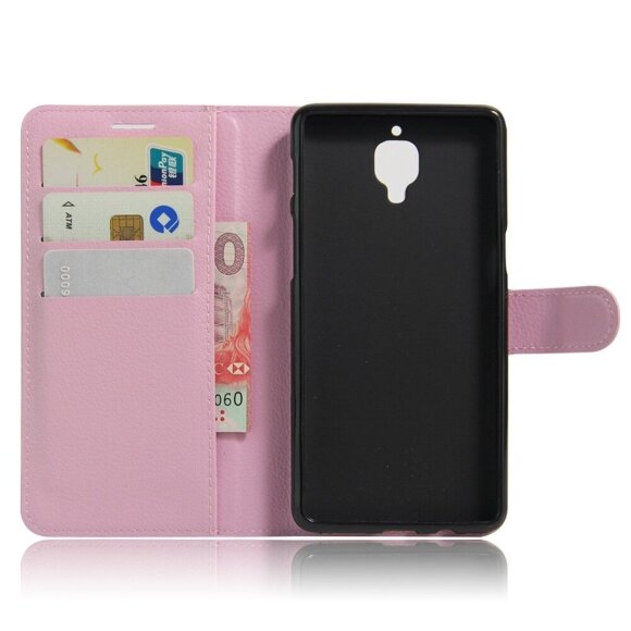 Чехол с визитницей для OnePlus 3 / OnePlus 3T (розовый) Чехол с визитницей для OnePlus 3 / OnePlus 3T (розовый)