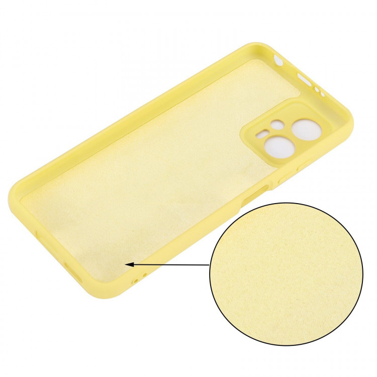 Силиконовый чехол Mobile Shell для Poco X4 GT (желтый)