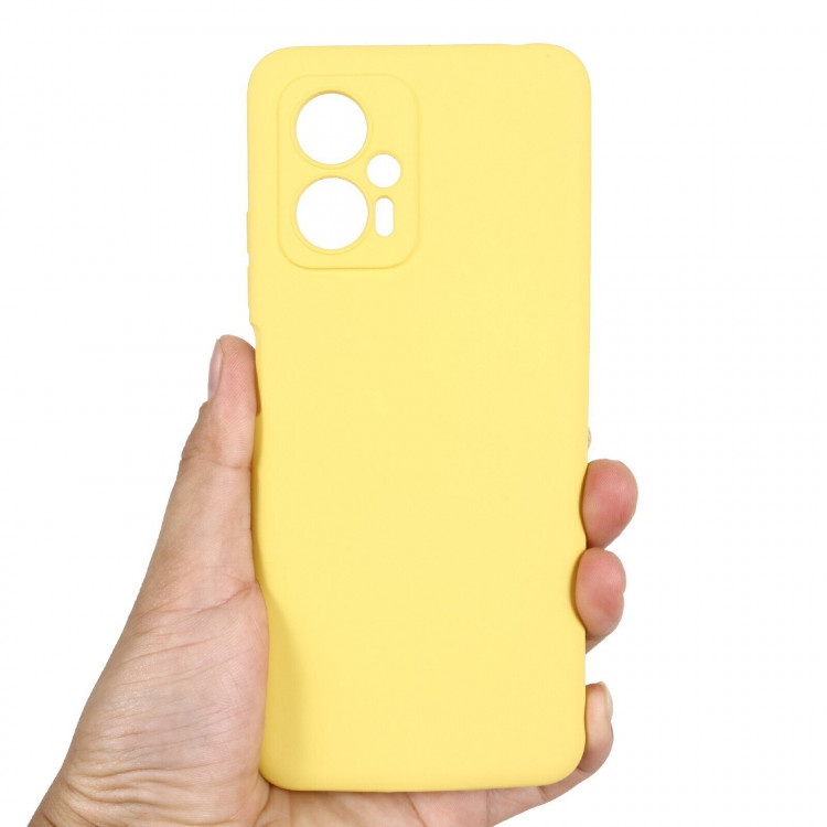 Силиконовый чехол Mobile Shell для Poco X4 GT (желтый)