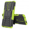 Чехол Hybrid Armor для OnePlus 7T Pro (черный + зеленый)