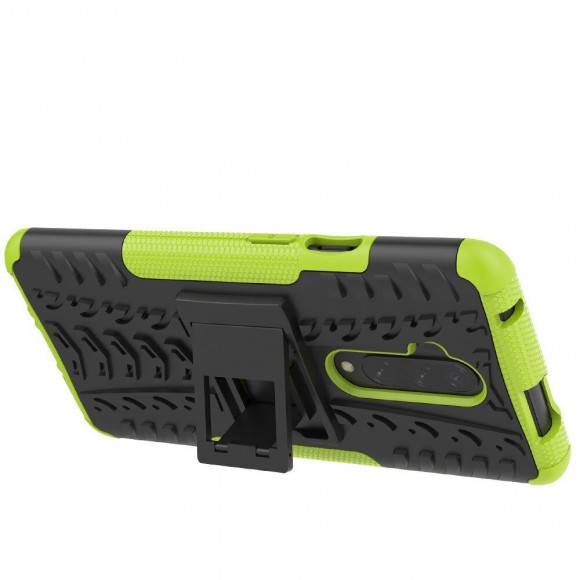 Чехол Hybrid Armor для OnePlus 7T Pro (черный + зеленый) Чехол Hybrid Armor для OnePlus 7T Pro (черный + зеленый)