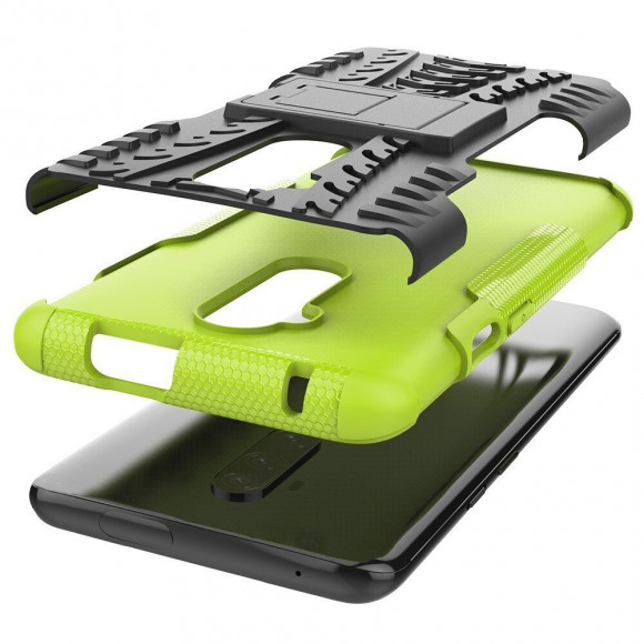 Чехол Hybrid Armor для OnePlus 7T Pro (черный + зеленый) Чехол Hybrid Armor для OnePlus 7T Pro (черный + зеленый)