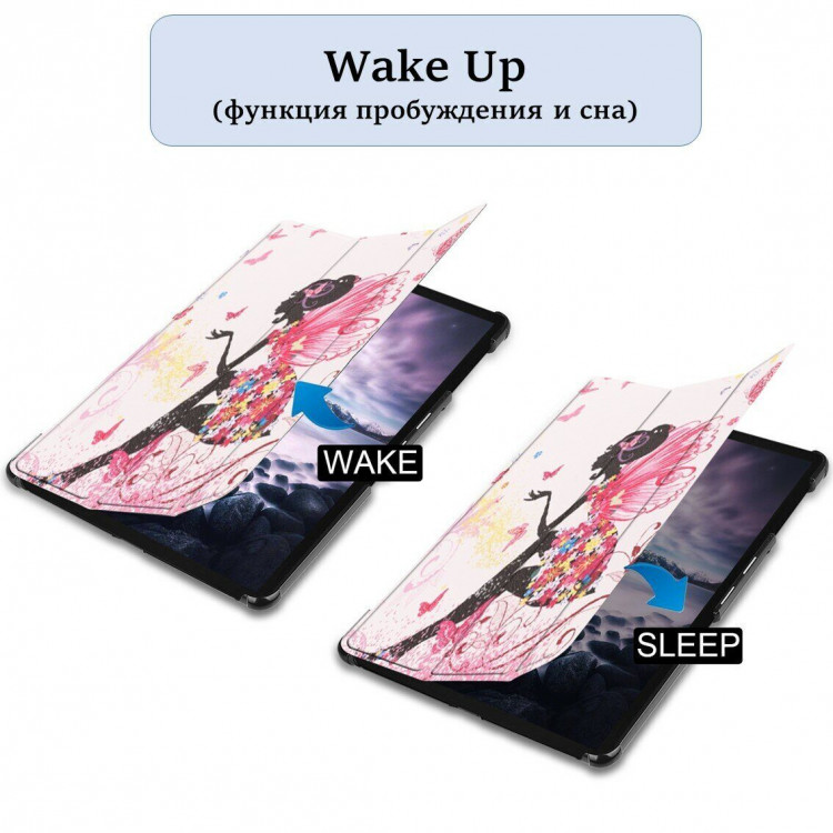 Чехол Smart Case для Samsung Galaxy Tab A 10.5 (2018) SM-T590, SM-T595 (Butterflies and Flowers)